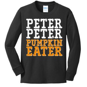 Halloween Peter Peter Pumpkin Eater Kids Long Sleeve Shirt