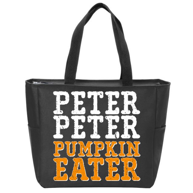 Halloween Peter Peter Pumpkin Eater Zip Tote Bag