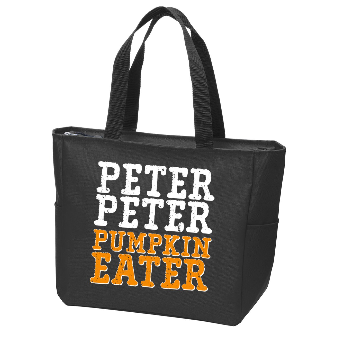 Halloween Peter Peter Pumpkin Eater Zip Tote Bag
