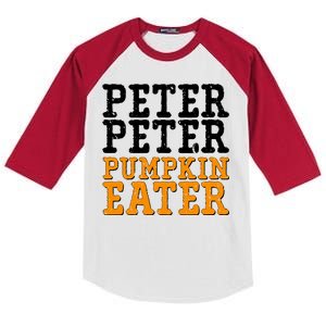 Halloween Peter Peter Pumpkin Eater Kids Colorblock Raglan Jersey