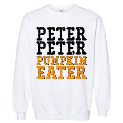 Halloween Peter Peter Pumpkin Eater Garment-Dyed Sweatshirt