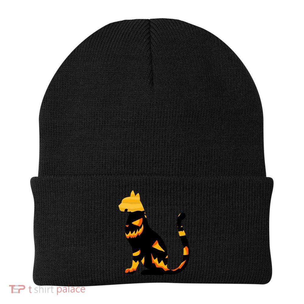 Halloween Pumpkin Cat Beanie
