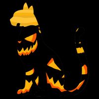 Halloween Pumpkin Cat Cooling Performance Long Sleeve Crew