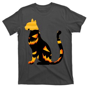 Halloween Pumpkin Cat T-Shirt