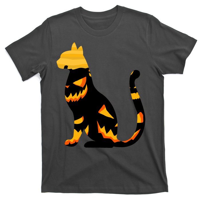 Halloween Pumpkin Cat T-Shirt