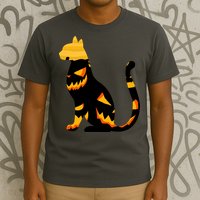 Halloween Pumpkin Cat T-Shirt