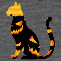 Halloween Pumpkin Cat T-Shirt