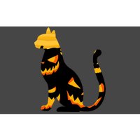 Halloween Pumpkin Cat Bumper Sticker