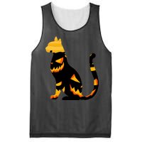 Halloween Pumpkin Cat Mesh Reversible Basketball Jersey Tank