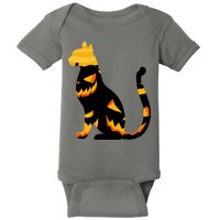 Halloween Pumpkin Cat Baby Bodysuit