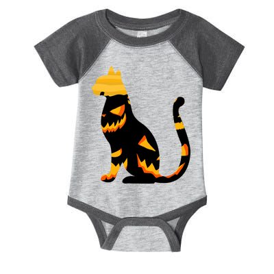 Halloween Pumpkin Cat Infant Baby Jersey Bodysuit