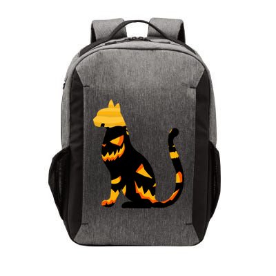 Halloween Pumpkin Cat Vector Backpack