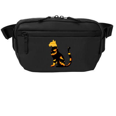 Halloween Pumpkin Cat Crossbody Pack