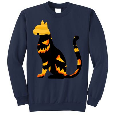 Halloween Pumpkin Cat Sweatshirt