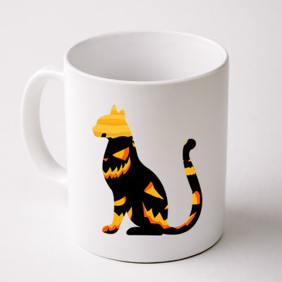 Halloween Pumpkin Cat Coffee Mug