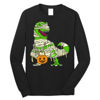 Halloween Pumpkin Dinosaur Long Sleeve Shirt