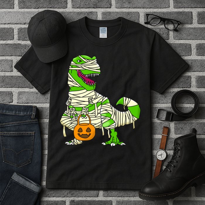 Halloween Pumpkin Dinosaur Tall T-Shirt