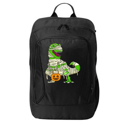 Halloween Pumpkin Dinosaur City Backpack