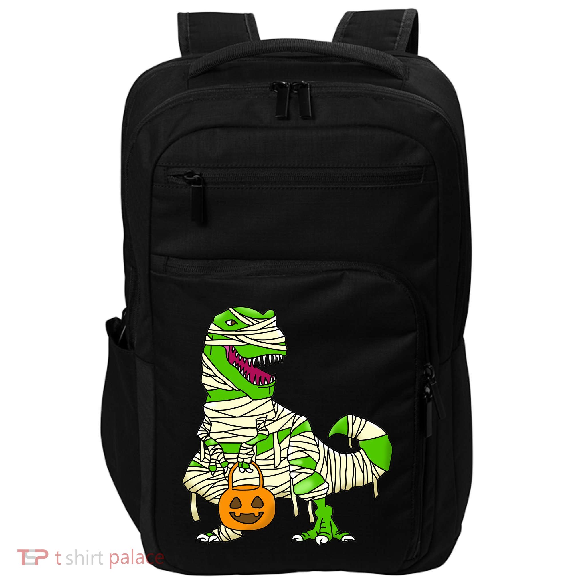 Halloween Pumpkin Dinosaur Impact Tech Backpack