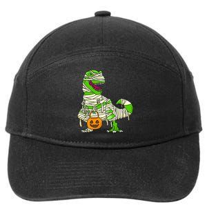 Halloween Pumpkin Dinosaur 7-Panel Snapback Hat