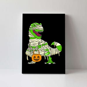 Halloween Pumpkin Dinosaur Canvas