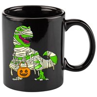Halloween Pumpkin Dinosaur 11oz C Handle Ceramic Mug