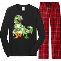 Halloween Pumpkin Dinosaur Long Sleeve Pajama Set