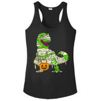 Halloween Pumpkin Dinosaur Ladies PosiCharge Competitor Racerback Tank