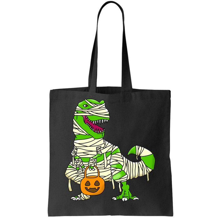 Halloween Pumpkin Dinosaur Tote Bag