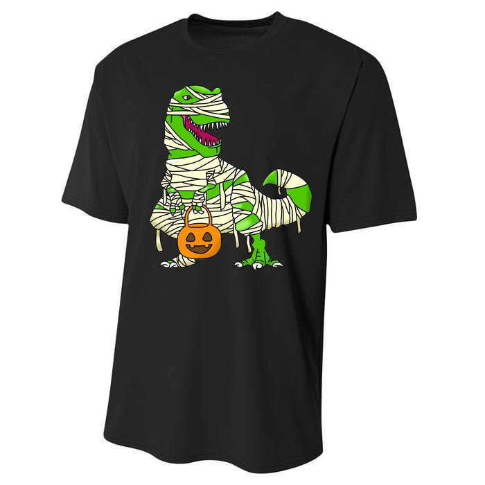 Halloween Pumpkin Dinosaur Performance Sprint T-Shirt