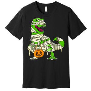 Halloween Pumpkin Dinosaur Premium T-Shirt