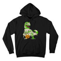 Halloween Pumpkin Dinosaur Tall Hoodie