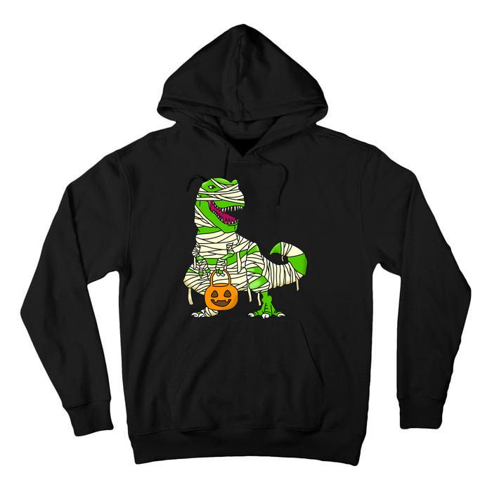 Halloween Pumpkin Dinosaur Tall Hoodie