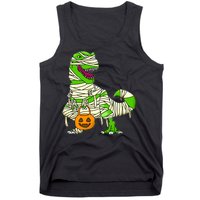 Halloween Pumpkin Dinosaur Tank Top