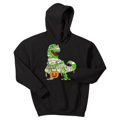 Halloween Pumpkin Dinosaur Kids Hoodie