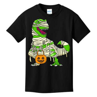 Halloween Pumpkin Dinosaur Kids T-Shirt