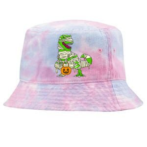 Halloween Pumpkin Dinosaur Tie-Dyed Bucket Hat