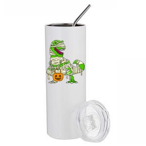 Halloween Pumpkin Dinosaur Stainless Steel Tumbler