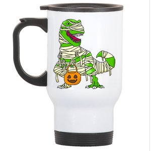 Halloween Pumpkin Dinosaur Stainless Steel Travel Mug