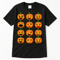 Halloween Pumpkin Emojis Smiley Face Tall T-Shirt