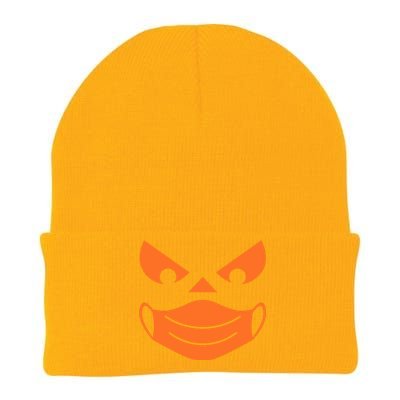 Halloween Pumpkin Face Mask Social Distancing Knit Cap Winter Beanie