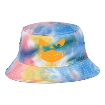 Halloween Pumpkin Face Mask Social Distancing Tie Dye Newport Bucket Hat