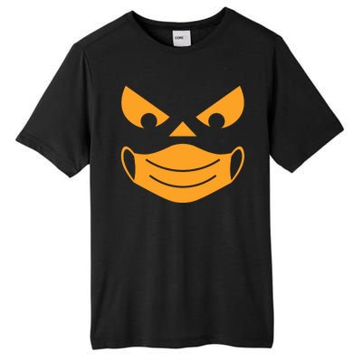 Halloween Pumpkin Face Mask Social Distancing Tall Fusion ChromaSoft Performance T-Shirt