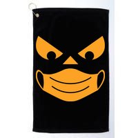 Halloween Pumpkin Face Mask Social Distancing Golf Towel