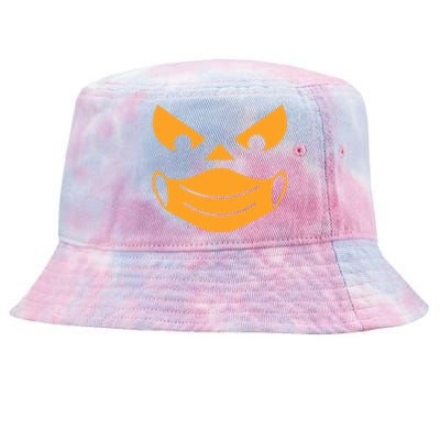 Halloween Pumpkin Face Mask Social Distancing Tie-Dyed Bucket Hat