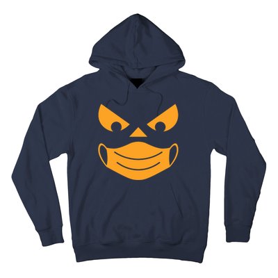 Halloween Pumpkin Face Mask Social Distancing Hoodie