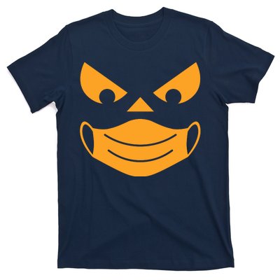 Halloween Pumpkin Face Mask Social Distancing T-Shirt