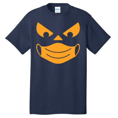 Halloween Pumpkin Face Mask Social Distancing Tall T-Shirt