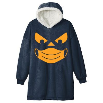 Halloween Pumpkin Face Mask Social Distancing Hooded Wearable Blanket