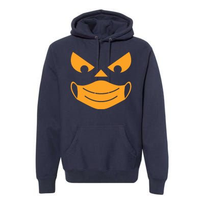 Halloween Pumpkin Face Mask Social Distancing Premium Hoodie